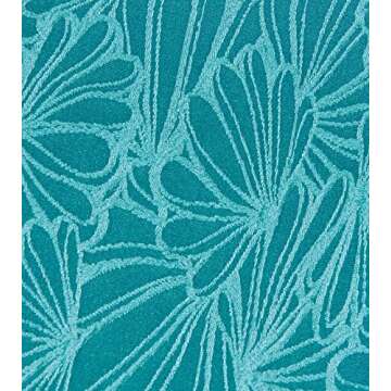 CUPSHE Bikini Set for Women Bathing Suit High Waisted Scalloped V Neck Two Pieces Swimsuit M Cyan