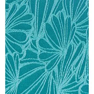 CUPSHE Bikini Set for Women Bathing Suit High Waisted Scalloped V Neck Two Pieces Swimsuit M Cyan