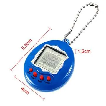 Nostalgic 3-Piece Virtual Pet Keychains for Kids