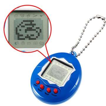 3 Pieces Virtual Pet Keychains Electronic Digital Pets Keychain Game Keyring Electronic Toys Nostalgic Virtual Digital Pet Retro Handheld Game Machine