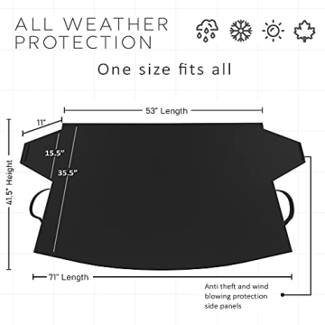 OxGord Windshield Cover for Ice Snow Protection