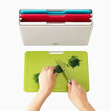 Joseph Joseph Folio Plastic Kitchen Cutting Board Set