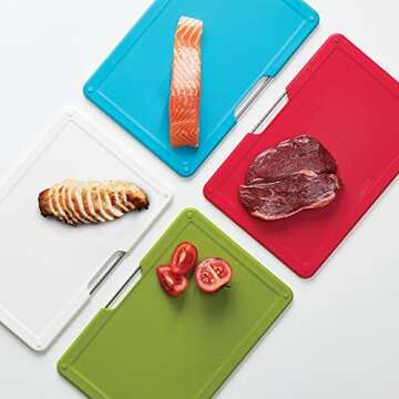 Joseph Joseph Folio Plastic Kitchen Cutting Board Set