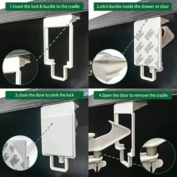 VMAISI Child Safety Cabinet Locks 12 Pack Easy Installation