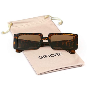 Trendy Rectangle Sunglasses UV400 Protection Bold Fashion