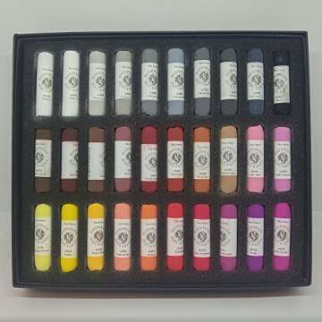 Mungyo MPHM-60P Gallery Artists' Handmade Soft Pastels Portrait Shades - 60 Artists' Quality Crayons Hand Rolled Soft Texture