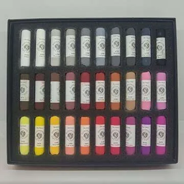 Mungyo MPHM-60P Gallery Artists' Handmade Soft Pastels Portrait Shades - 60 Artists' Quality Crayons Hand Rolled Soft Texture