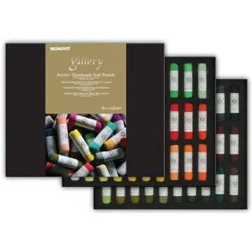 Mungyo MPHM-60P Gallery Artists' Handmade Soft Pastels Portrait Shades - 60 Artists' Quality Crayons Hand Rolled Soft Texture