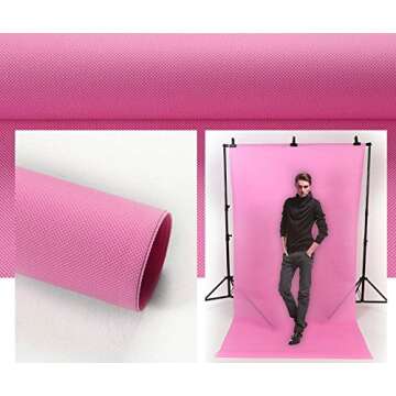 LYLYCTY 5x7ft Photography Studio Non-Woven Backdrop Millennium Pink Backdrop Solid Color Backdrop Simple Background