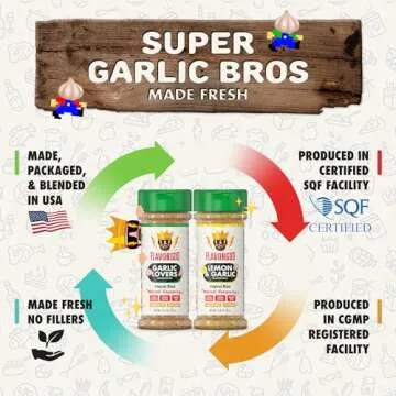 Flavor God Classic Combo Pack - Garlic Lovers & Lemon Seasoning Set