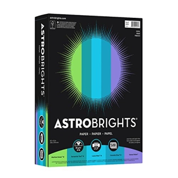Vibrant Astrobrights Color Paper Cool Assortment 500 Sheets