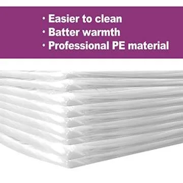 SilkFun 50 Piece Disposable Plastic Sheeting for Sauna