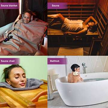 SilkFun 50 Piece Disposable Plastic Sheeting for Sauna