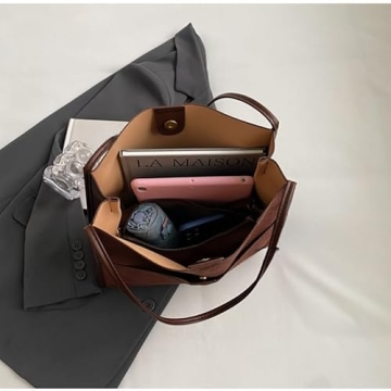 Chic Faux Suede Hobo Bag - Stylish Vegan Leather Tote Handbag