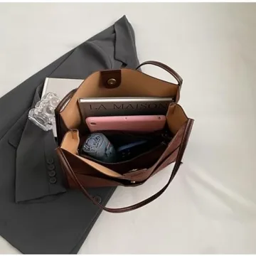 Chic Faux Suede Hobo Bag - Stylish Vegan Leather Tote Handbag