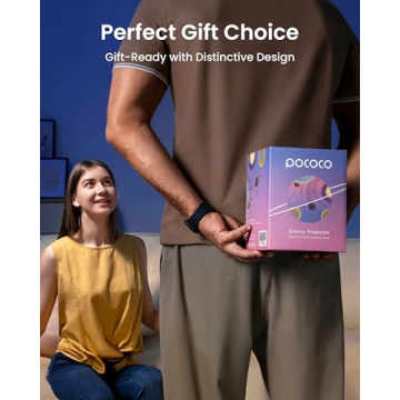 POCOCO Galaxy Star Projector for Bedroom Lights and Relaxation