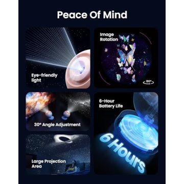 POCOCO Galaxy Star Projector for Bedroom Lights and Relaxation