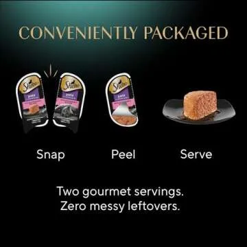 Sheba Perfect Portions Wet Cat Food Pate With Sustainable Salmon and Tender Whitefish & Tuna Entree Variety Pack, 2.6 oz., Twin-Pack Trays (12 Count, 24 Servings) (Pack of 2)