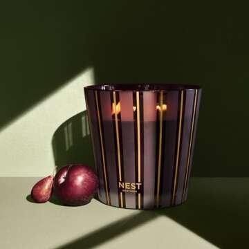 NEST Fragrances Autumn Plum Scented Luxury Candle, 43 Ounces