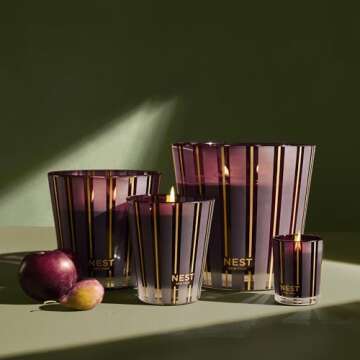 NEST Fragrances Autumn Plum Scented Luxury Candle, 43 Ounces