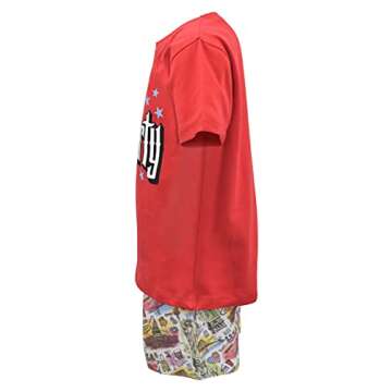 Unique Baby Boys Patriotic Land of Liberty 4th of July Shorts Set (10, USA)