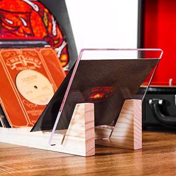 KAIU Vinyl Record Storage Holder - Protect and Display 50 Albums
