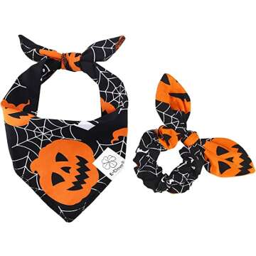 Halloween Bandana and Scrunchie Set for Stylish Looks