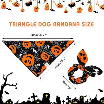 Halloween Bandana and Scrunchie Set for Stylish Looks