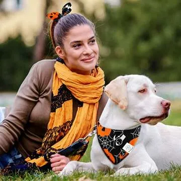 Halloween Bandana and Scrunchie Set for Stylish Looks