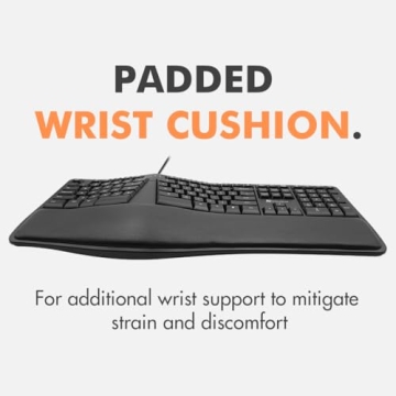 X9 Ergonomic Keyboard - Comfortable & Quiet Wired Design