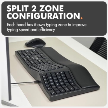 X9 Ergonomic Keyboard - Comfortable & Quiet Wired Design