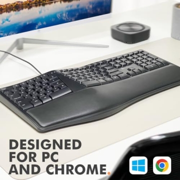 X9 Ergonomic Keyboard - Comfortable & Quiet Wired Design