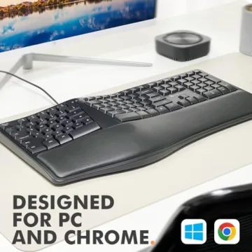 X9 Ergonomic Keyboard - Comfortable & Quiet Wired Design