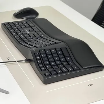 X9 Ergonomic Keyboard - Comfortable & Quiet Wired Design