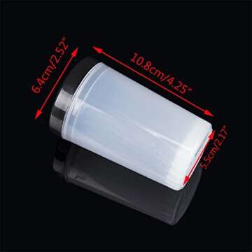 yueton Nail Art Brushes Holder Remover Cup Immersion Brush Cleaner Bottle Container