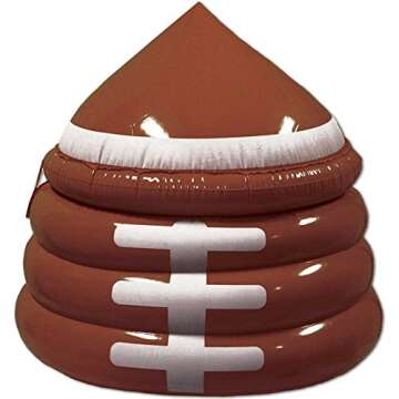 Beistle Inflatable Football Cooler for Tailgate Parties