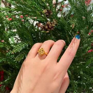 Gold Rings for Women: Non Tarnish Chunky Style Jewelry