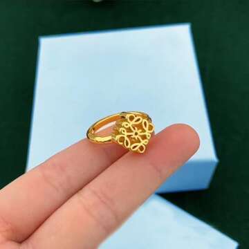 Gold Rings for Women: Non Tarnish Chunky Style Jewelry