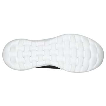 Skechers Women's Go Walk Joy Sneaker, Black/White, 6