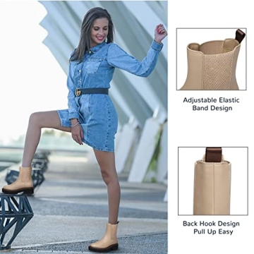 Stylish Athlefit Women's Chelsea Ankle Boots - Waterproof & Comfortable