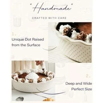 Ceramic Pie Pan Non-Stick Baking Dish for Every Occasion