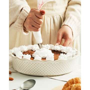 Ceramic Pie Pan Non-Stick Baking Dish for Every Occasion