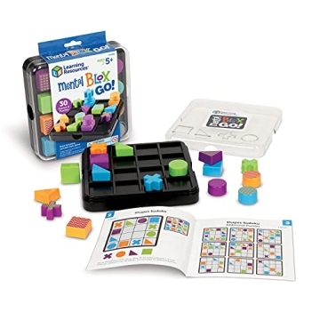 Learning Resources Mental Blox Go - 30 Games and Puzzles for Kids