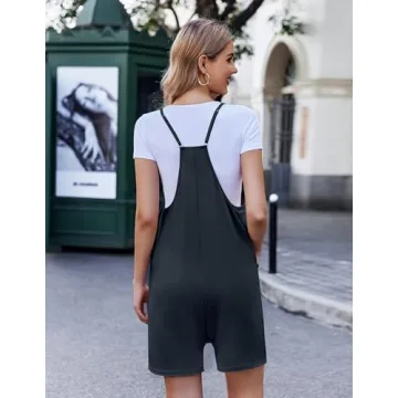 Ekouaer Women’s Comfortable Summer Romper with Pockets