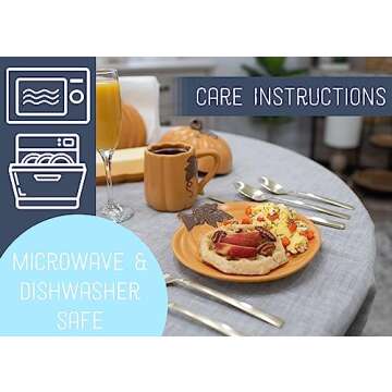 Nat & Jules Pumpkin Shaped 12 ounce Ceramic Coffee Mug and Small Saucer: Perfect for Halloween, Thanksgiving and Fall Collections - 2 Piece Set, Orange