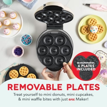 DASH Treat Maker for Mini Desserts - Donuts, Waffles, Cupcakes
