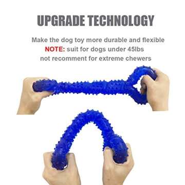 LECHONG Durable 13 Inch Dog Chew Toy for Aggressive Chewers