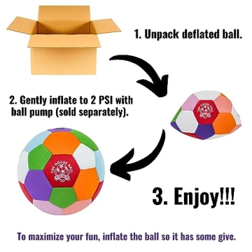 The House Ball Safe Indoor Soccer Ball Age 4-12