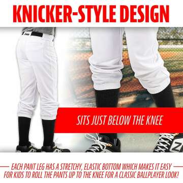 Youth Knicker Baseball & Softball Pants by Franklin