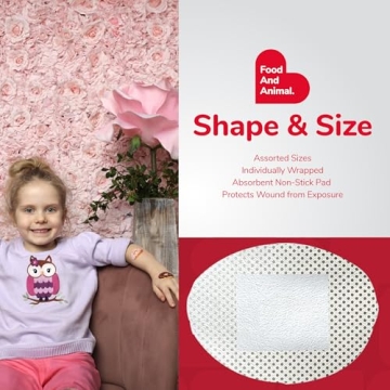 Fun BioSwiss Bandages for Kids - 100 Count Assorted Designs